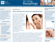 Tablet Screenshot of dha-hautpflege.de